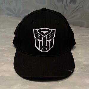 Universal Black Cap with White Logo